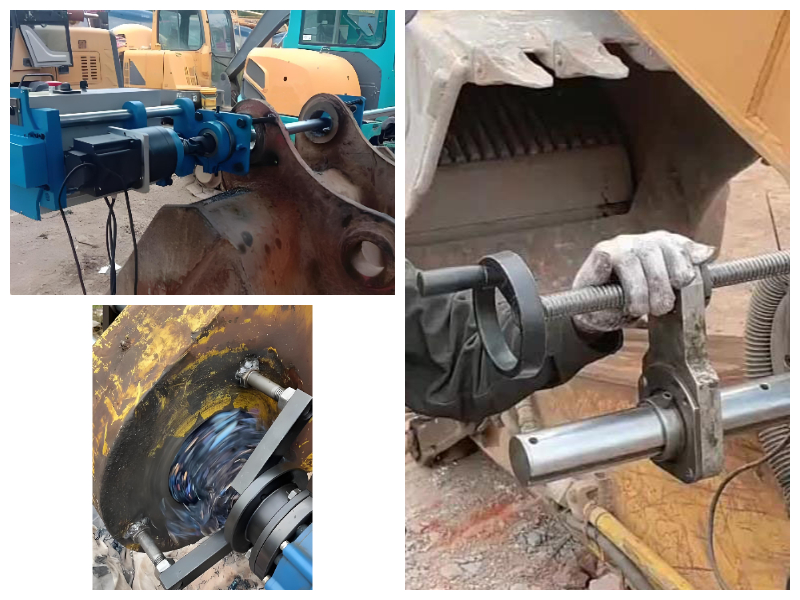 Line Boring Machine And Welding