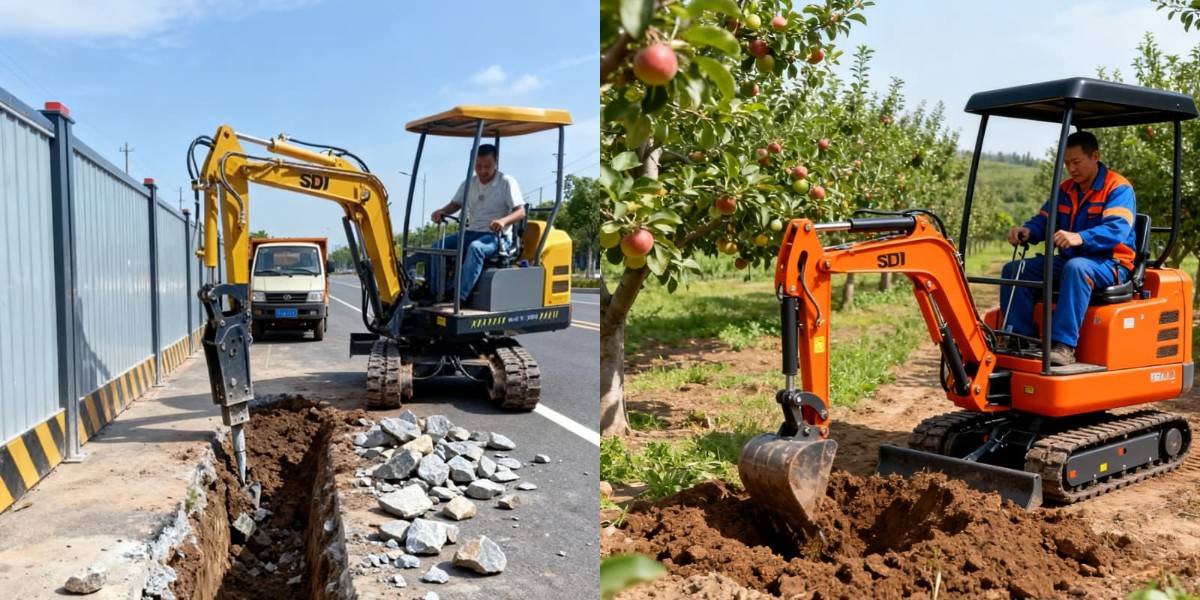 mini excavator 1 ton