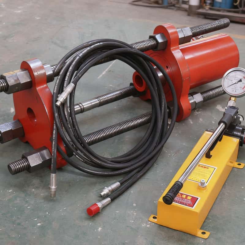 Hydraulic track press