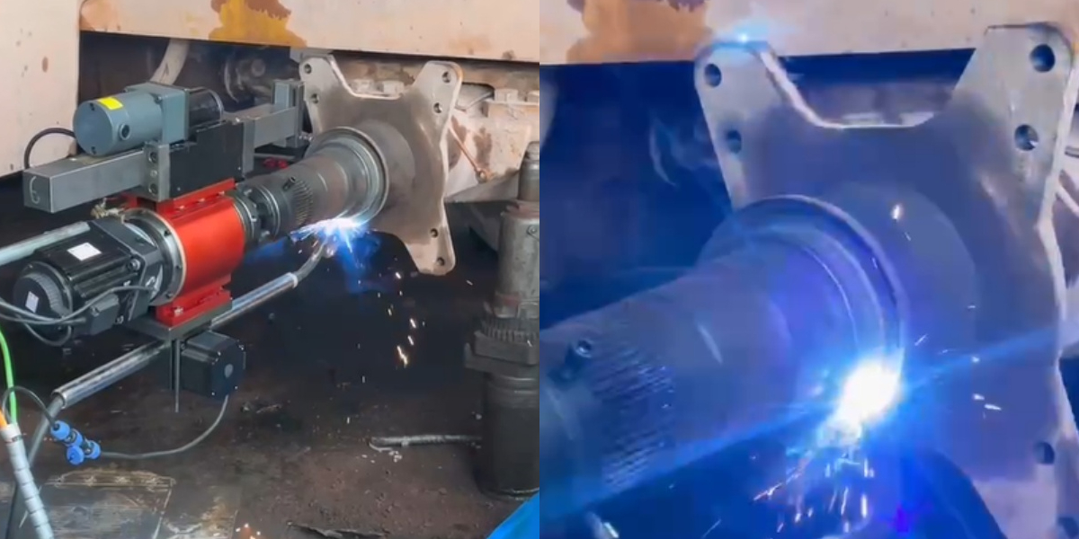 آلة لحام أسطوانية