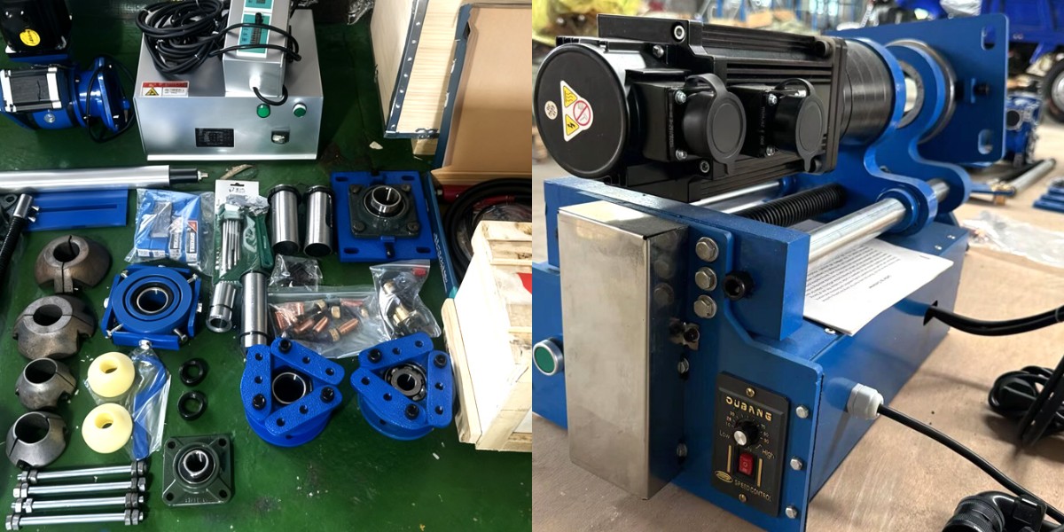 Máquina portátil de perforación y soldadura de líneas