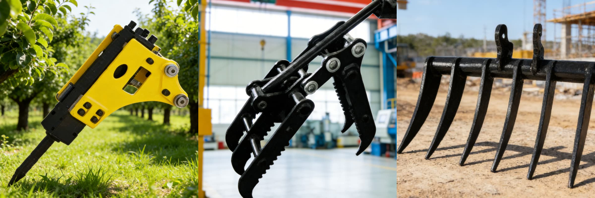 Various attachments available to meet your needs