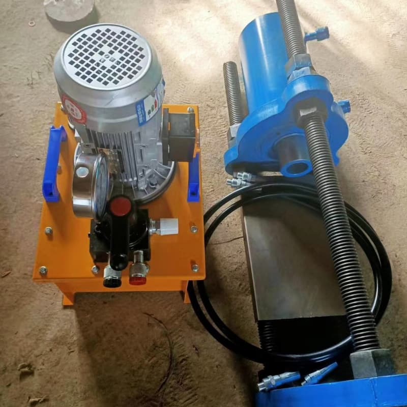 Excavator track pin removal