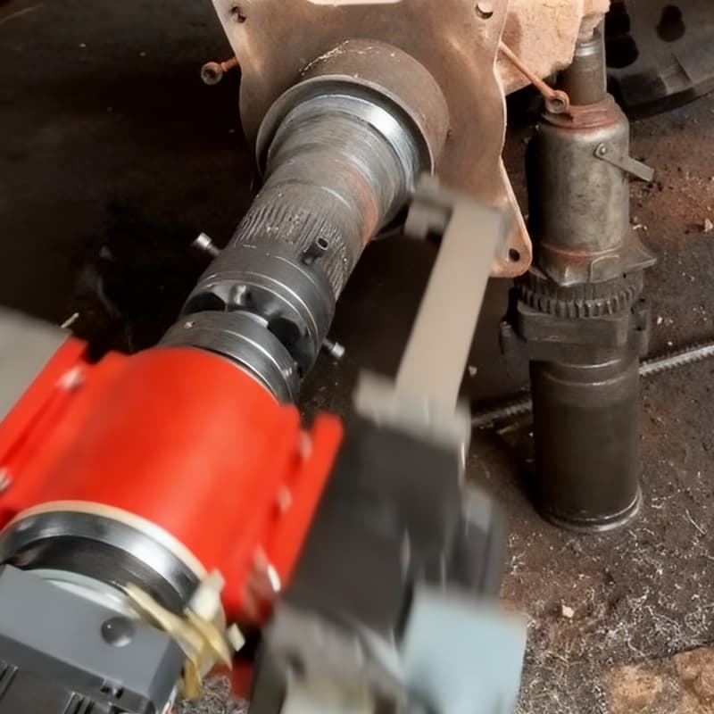 Portable external shaft boring machine 