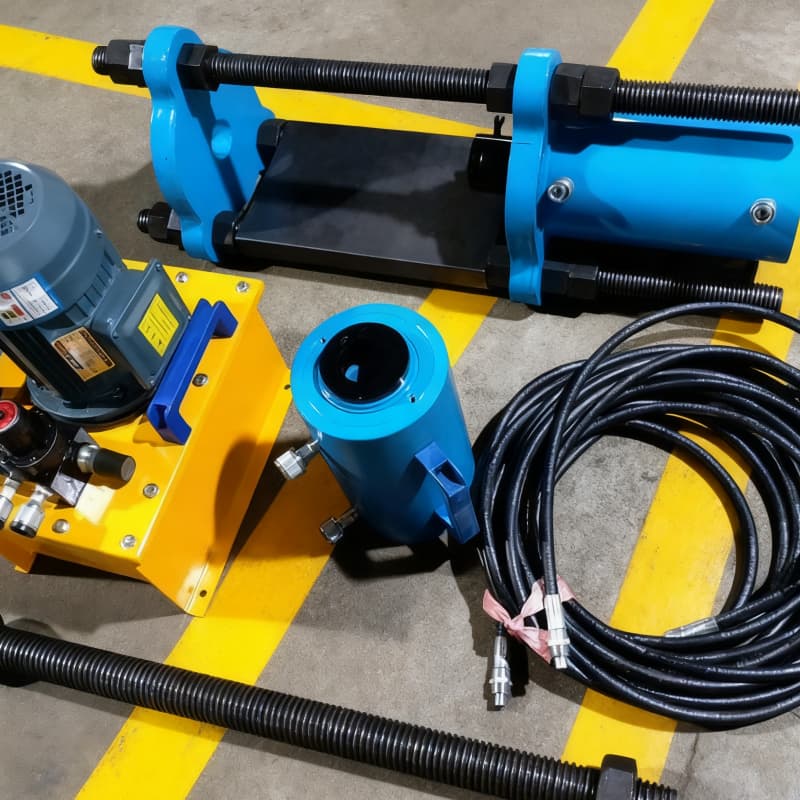 Bulldozer track press