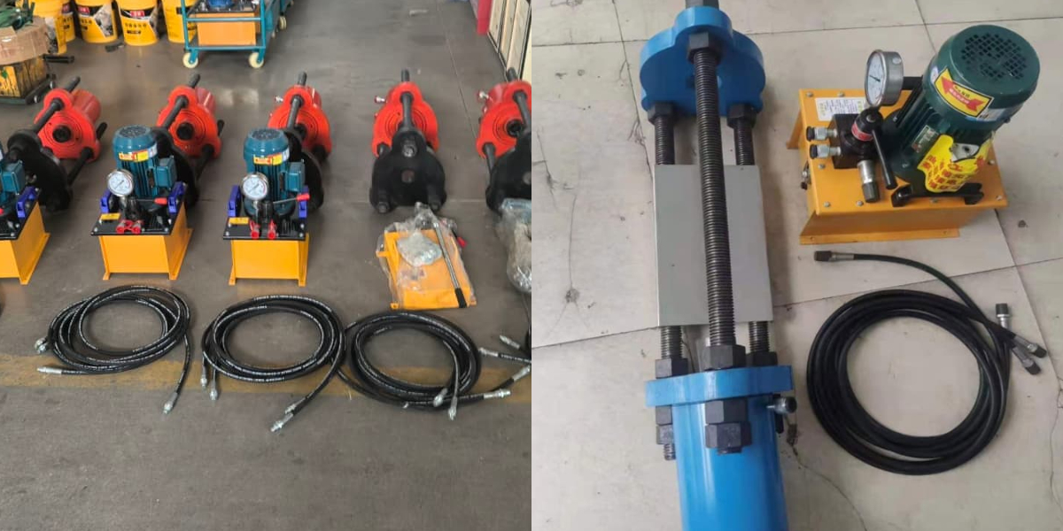 Prensa de orugas para excavadora