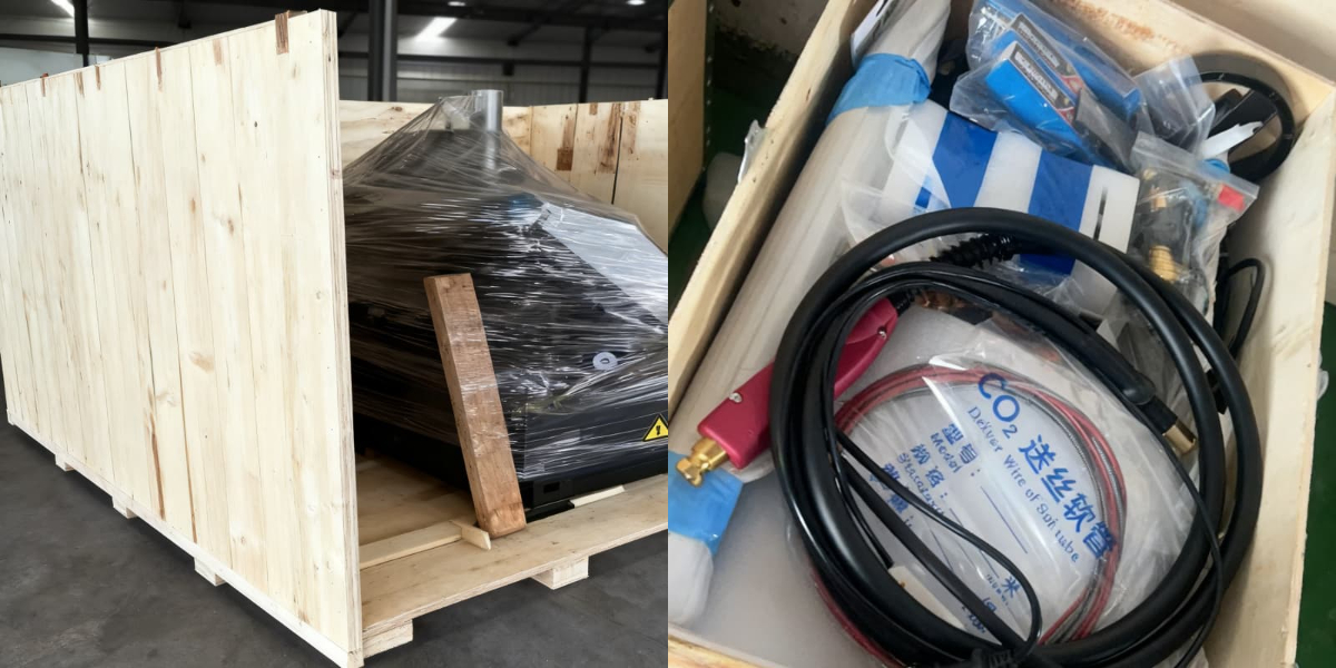 Wooden crate packaging