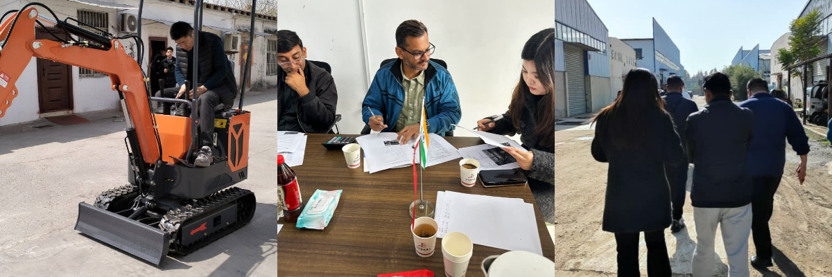 Mini-pelle sur chenilles