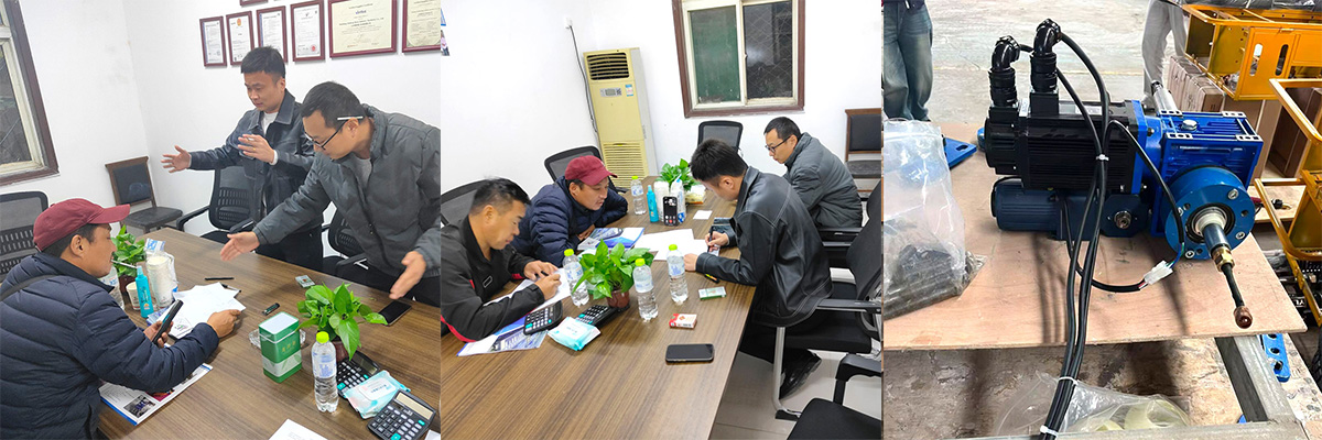 Un cliente mongol visita la máquina integrada de mandrilado y soldadura y expresa su intención de cooperar tras recibir un gran reconocimiento.