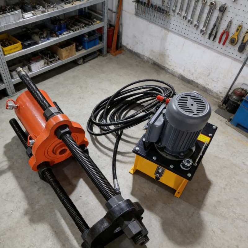 Portable track pin press