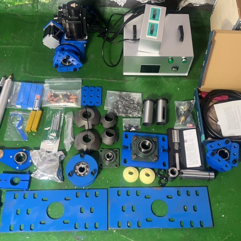 Portable line boring and welding machine