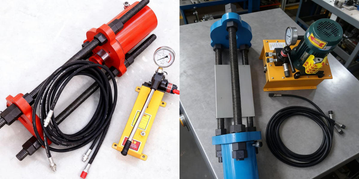 hydraulic track pin pusher